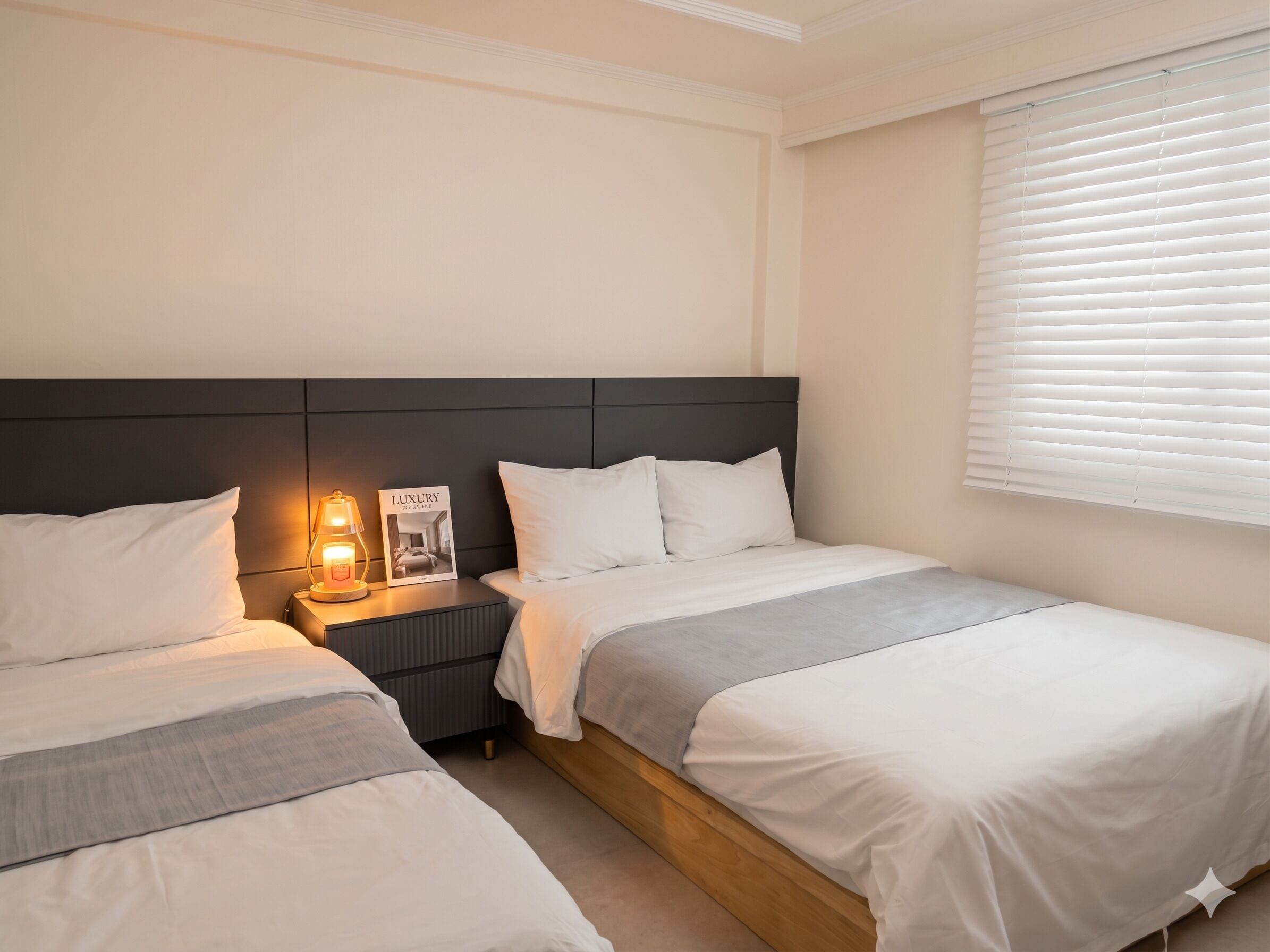 Habitación clásica con 2 camas individuales, vista a la ciudad | Wifi gratis 
