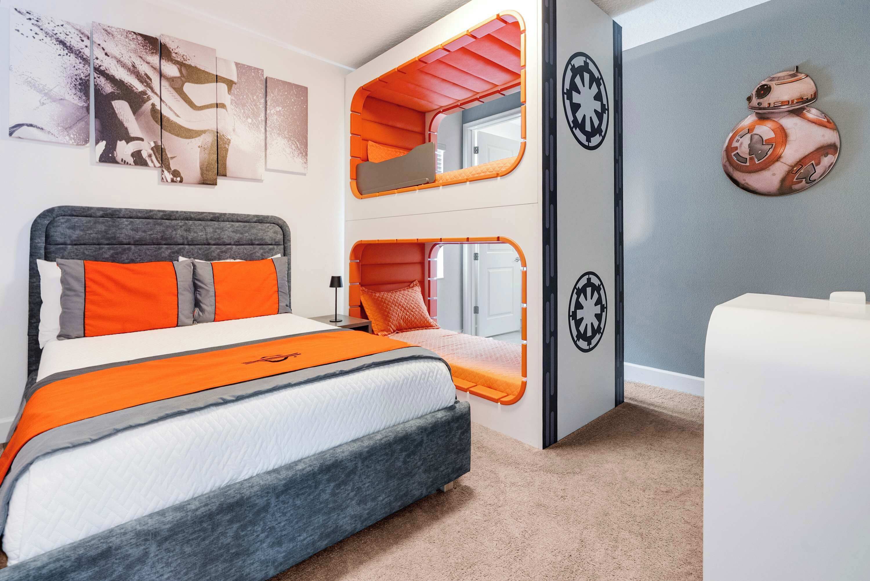 Desk, iron/ironing board, travel cot, WiFi