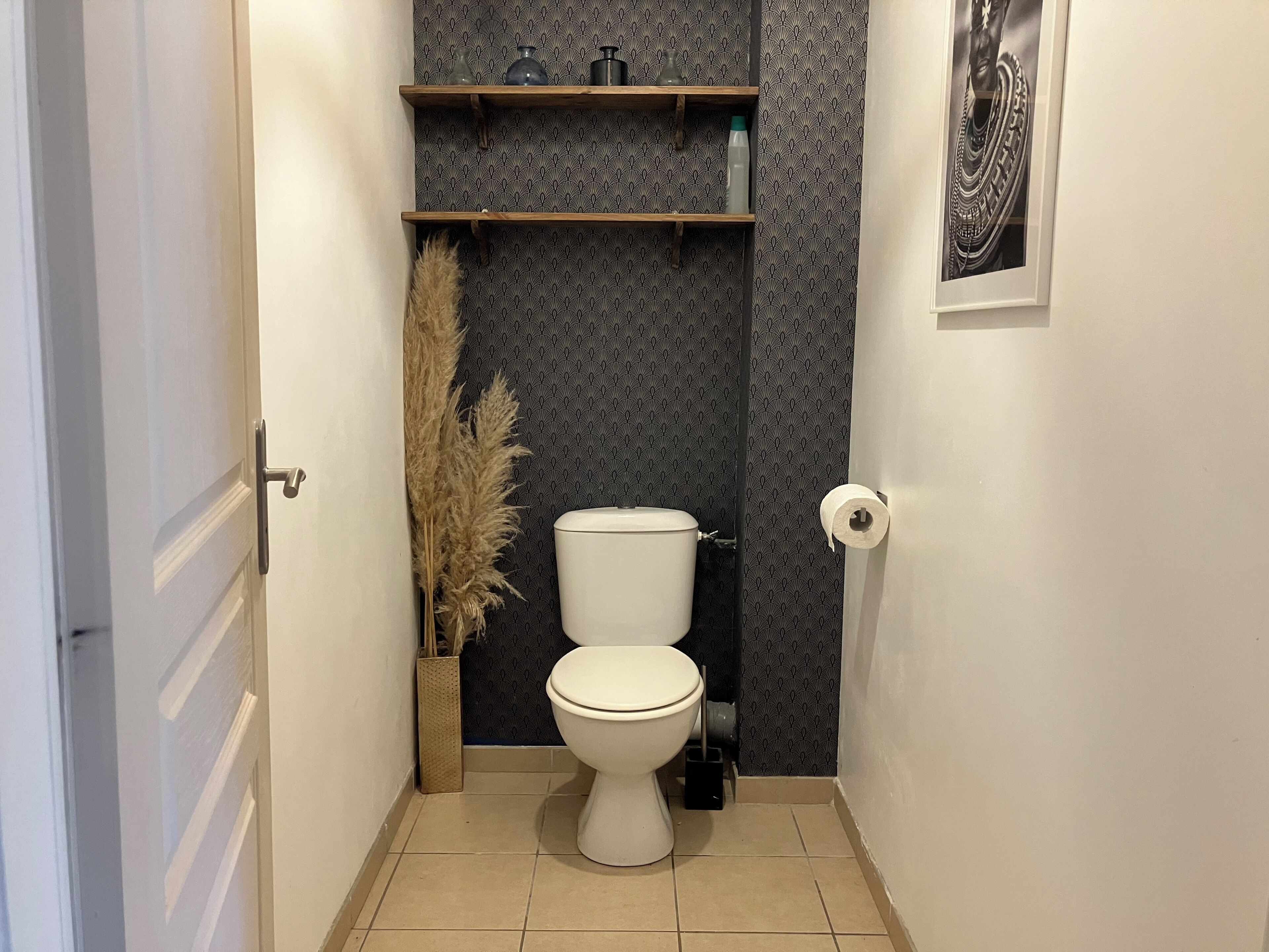 Shower, soap, toilet paper