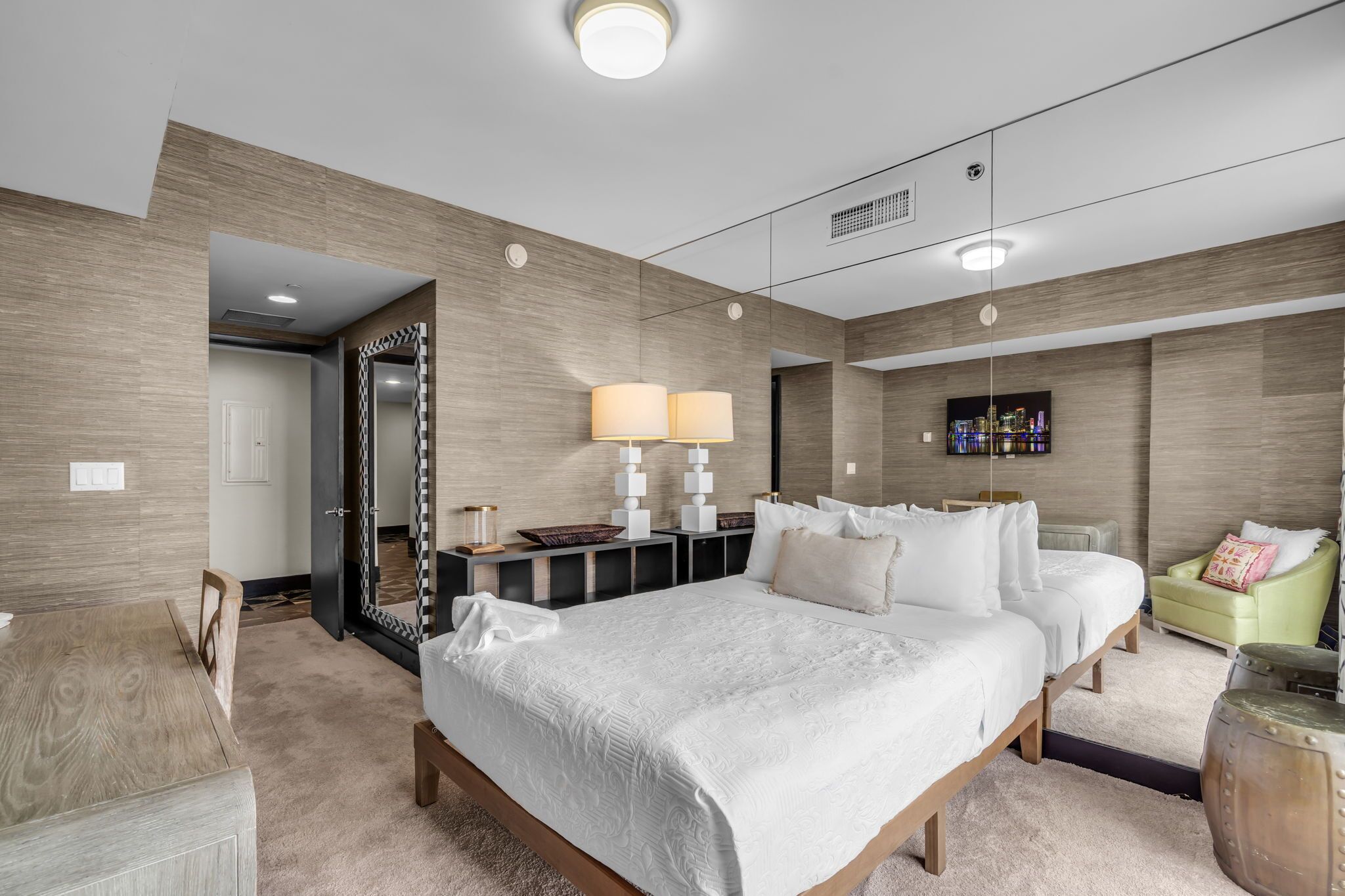 Appartamento, 2 camere da letto, sauna, vista città | Biancheria da letto ipoallergenica, con stile personalizzato