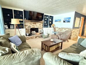 Fernseher, Kamin