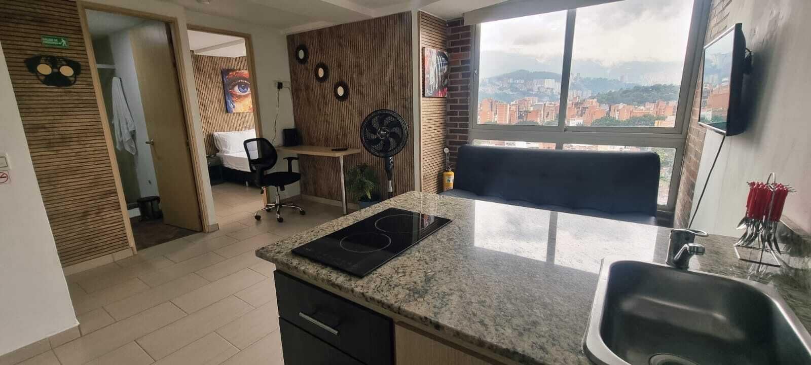 Standard-Apartment, Stadtblick