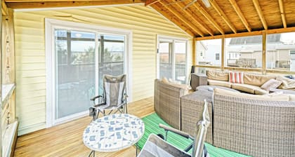 Pets Welcome! Modern Cottage + Screened-In Deck, Steps from the Beach