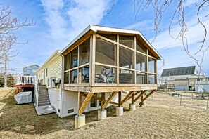 Exterior - Pets Welcome! Modern Cottage + Screened-In Deck, Steps from the Beach (Milford)