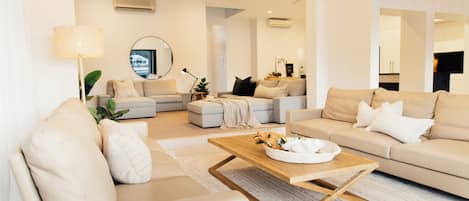 Smart TV, DVD player, books