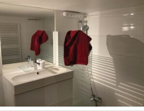 Hair dryer, towels, toilet paper - Elegant 2 floor loft in Paris (Paris)