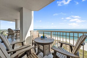 Outdoor dining - 4BR Gulf Oasis at the Beach Club, w/ Gulf views (Gulf Shores)