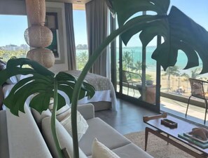Living area - Apto Luxo Premium,  Beira Mar, varanda. Newtime (Maceió)