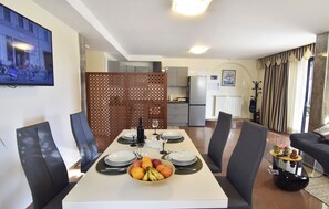 Apartment, 1 Bedroom, Patio, Garden View | Dining room - Premium Stay With Terrace and BBQ (Umag)