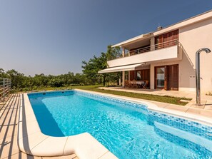 A modern two-story house with a swimming pool. - Vacation home  by Interhome (Privlaka)