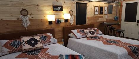 Free WiFi, bed sheets
