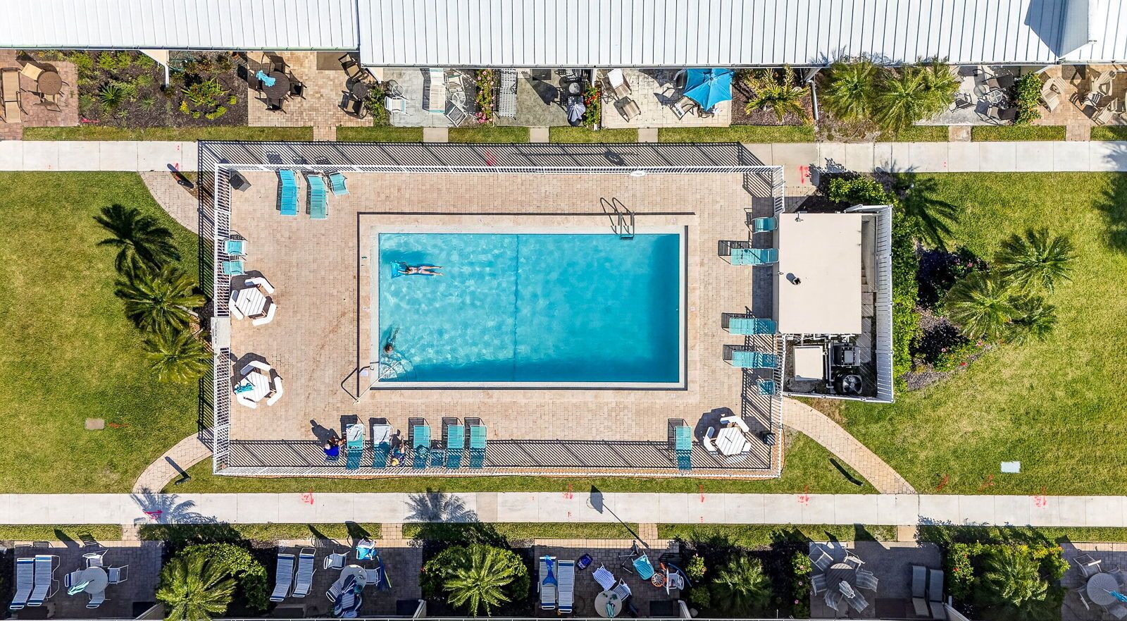 A heated pool