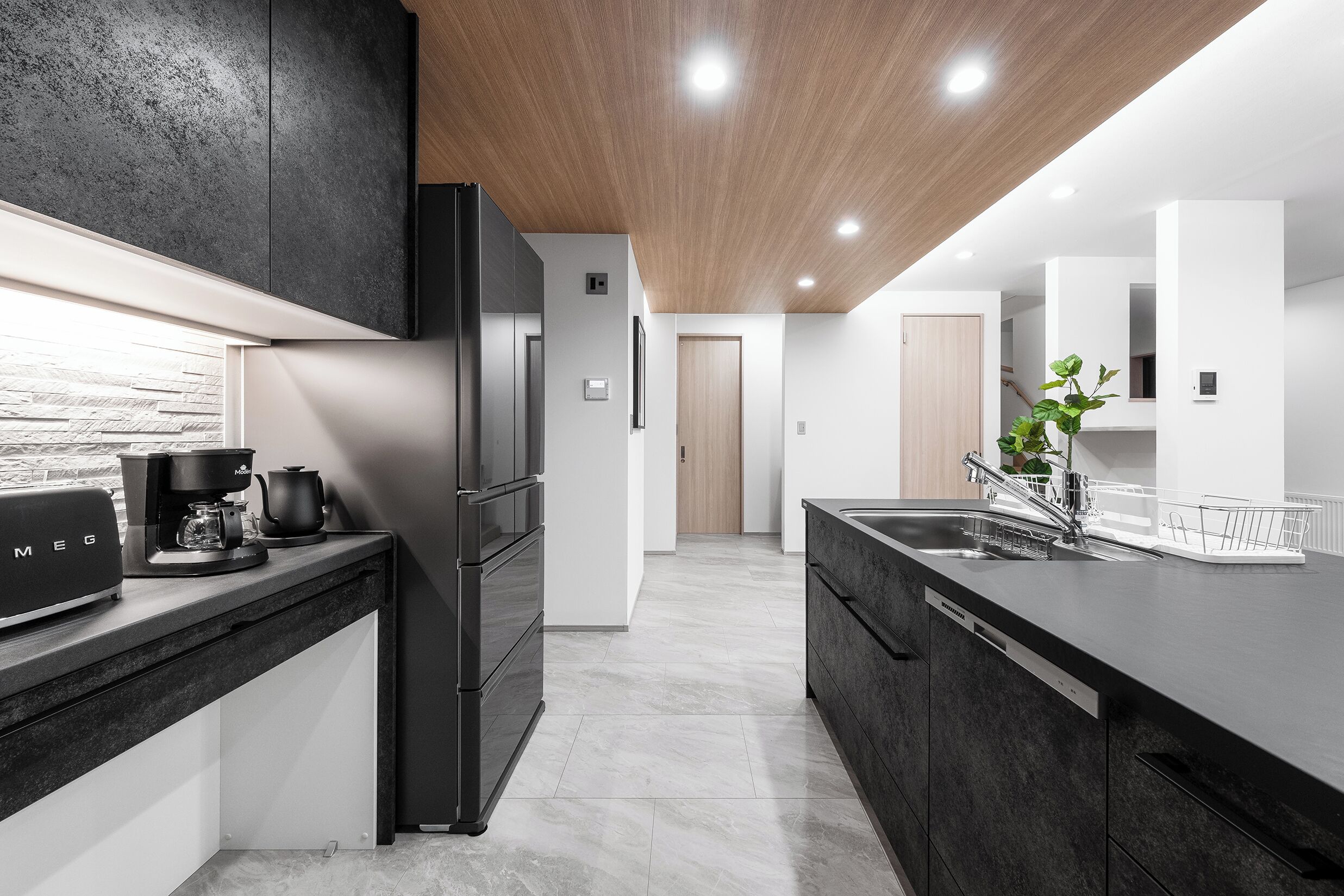 Apartment | Private kitchen | Fridge, microwave, stovetop, dishwasher