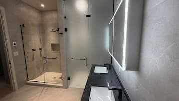 Hair dryer, towels