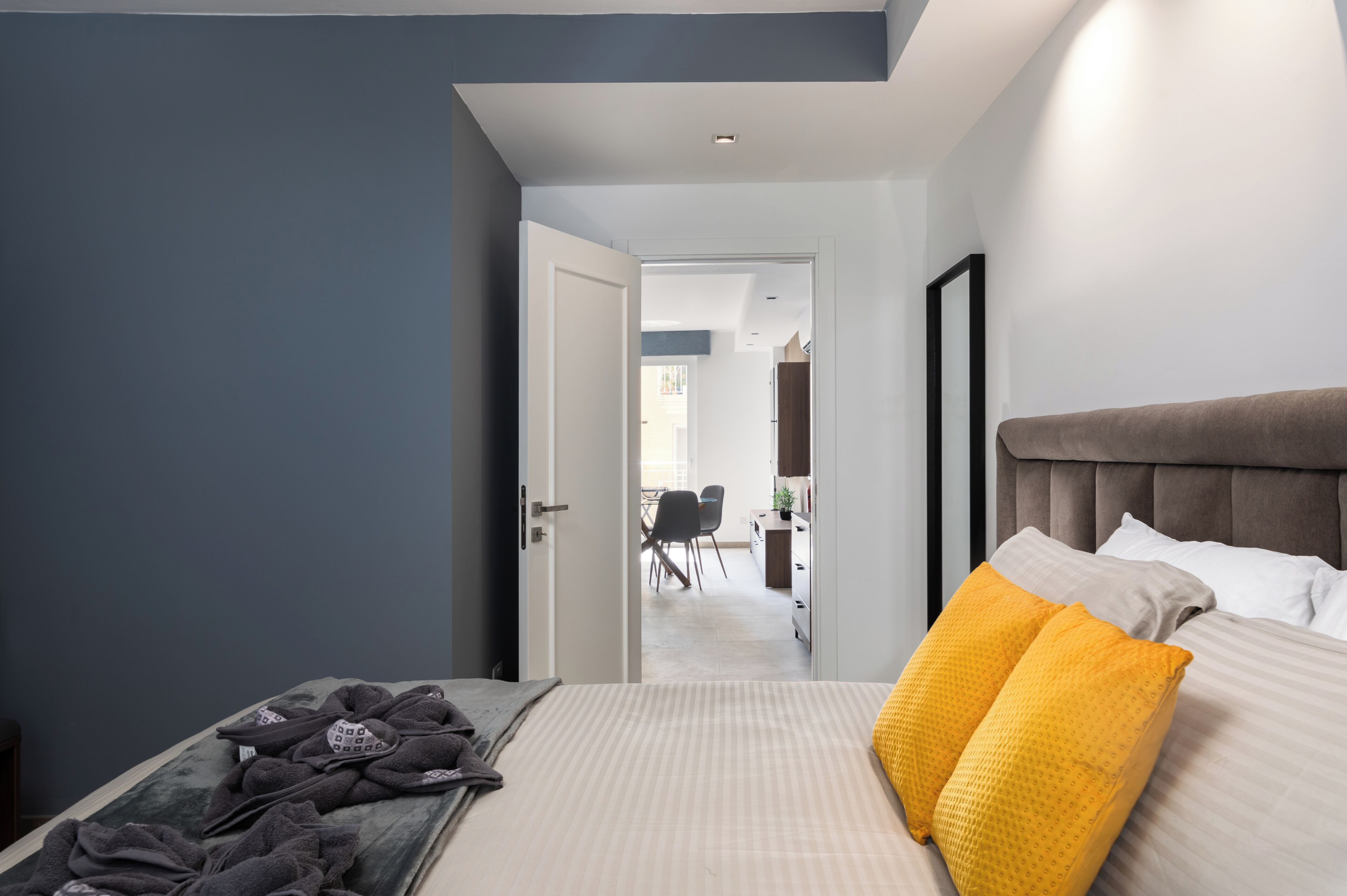 Apartamento, 1 cama de casal e sofá-cama, banheiro privativo, vista para a cidade