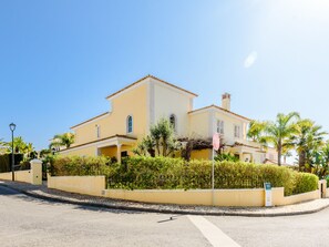 A two-story building with a flat roof and a balcony. - Endless Summer Luxury Villa by Interhome (Almancil)