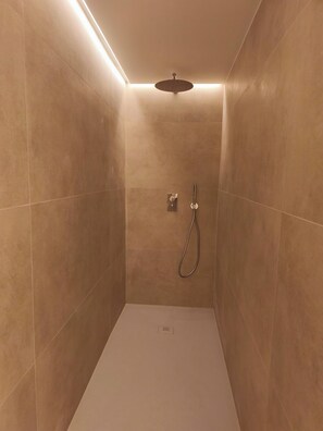 Regadera, secadora de cabello, bidet, toallas 