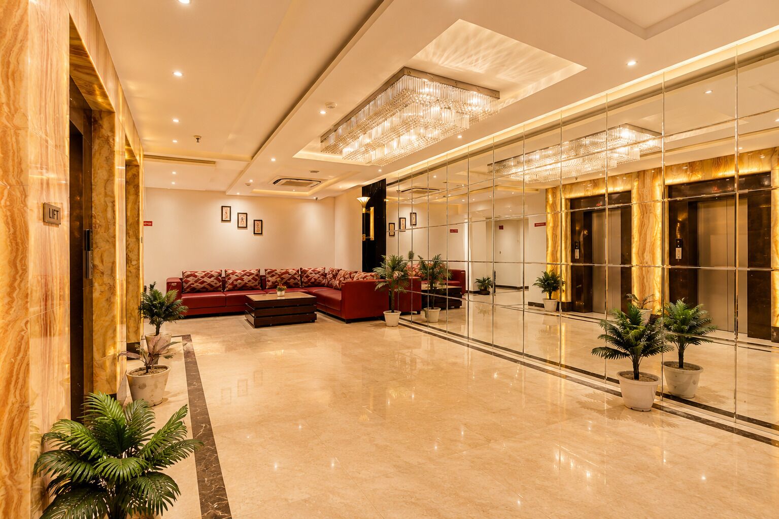 Khu tiếp khách ở sảnh