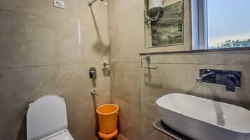 Double or Twin Room | Bathroom | Shower, free toiletries, towels, soap