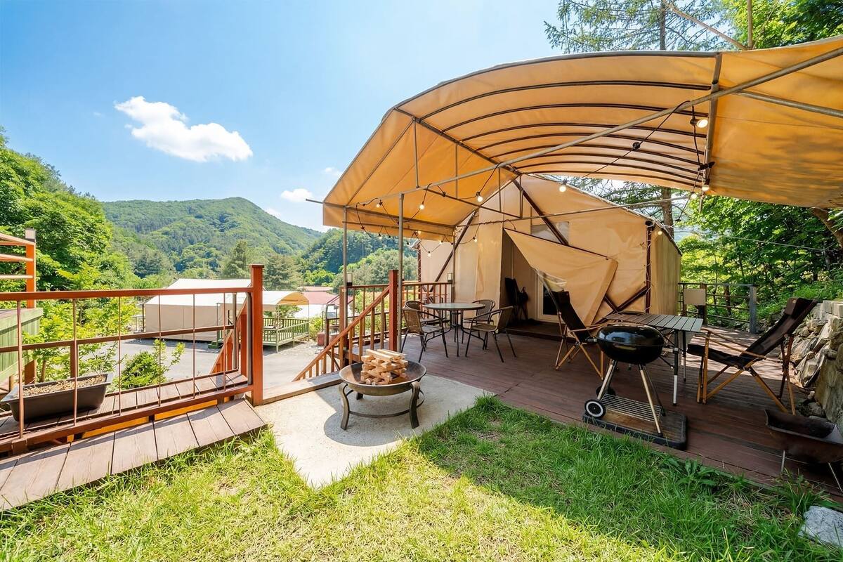 ベーシック ルーム 1 ベッドルーム (Glamping 1) | 1 室のベッドルーム、WiFi (無料)