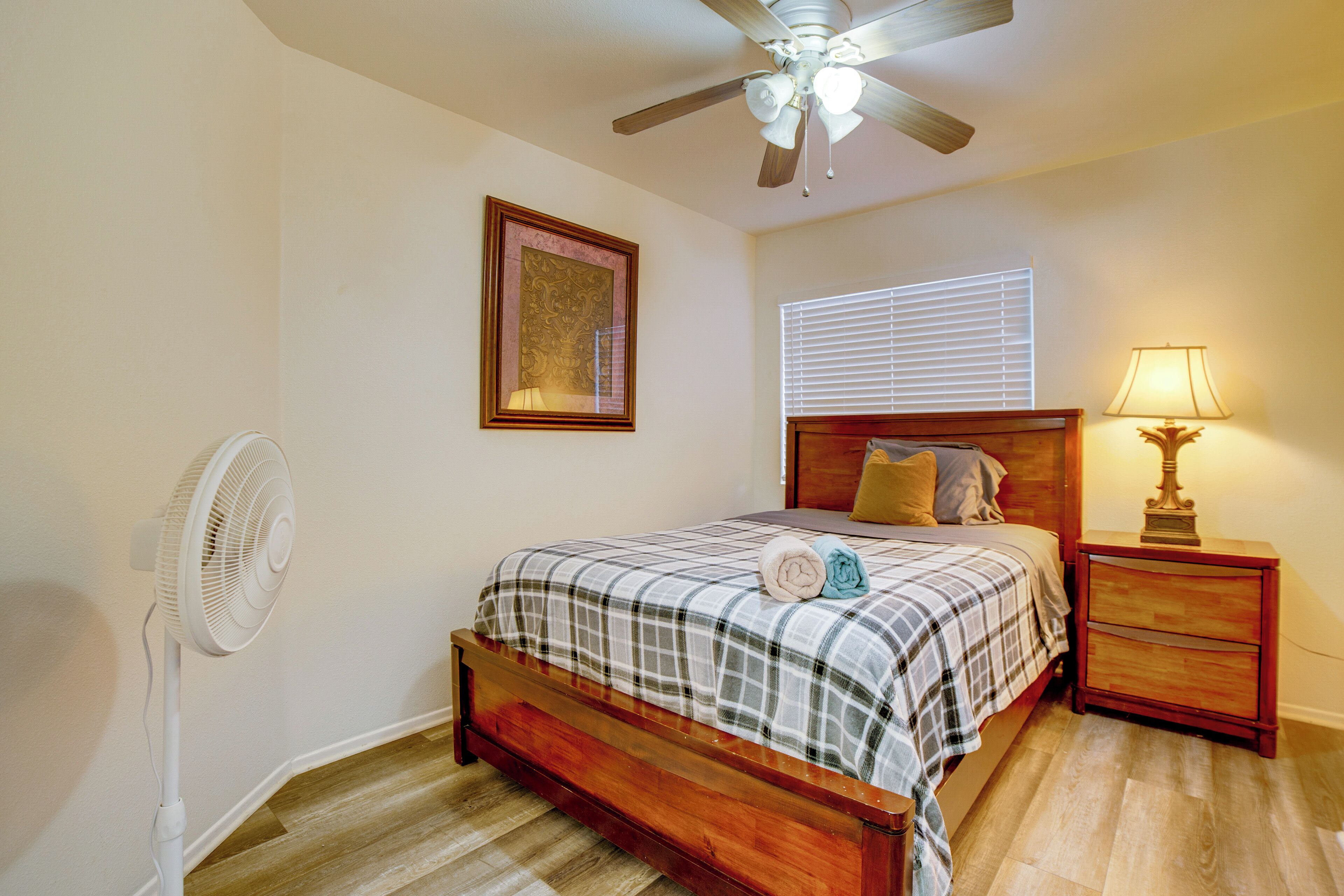 Desk, iron/ironing board, travel crib, internet