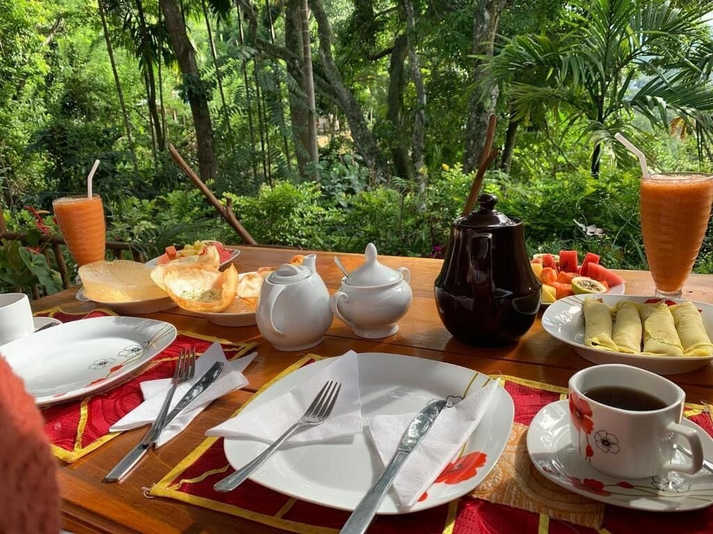 Deluxe Double Room, Balcony, Hill View | Outdoor dining