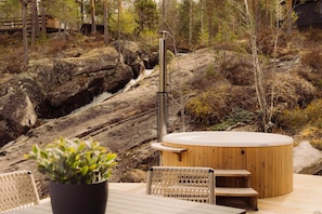 Utendørs boblebad