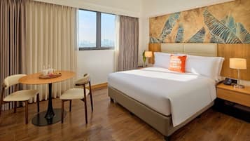 Deluxe Double Room, Microwave, City View | In-room safe, blackout drapes, iron/ironing board, free WiFi