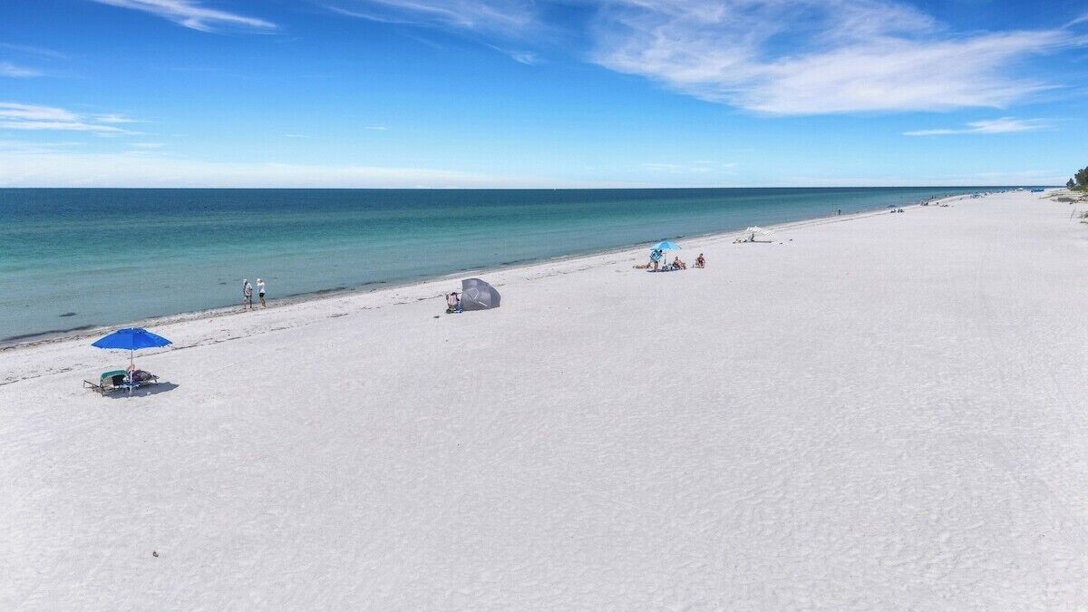 Vlak bij het strand