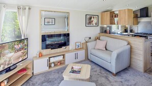 Living area - Our Silver Caravans are a great base for any family holiday. (Hunters Quay, Argyll)