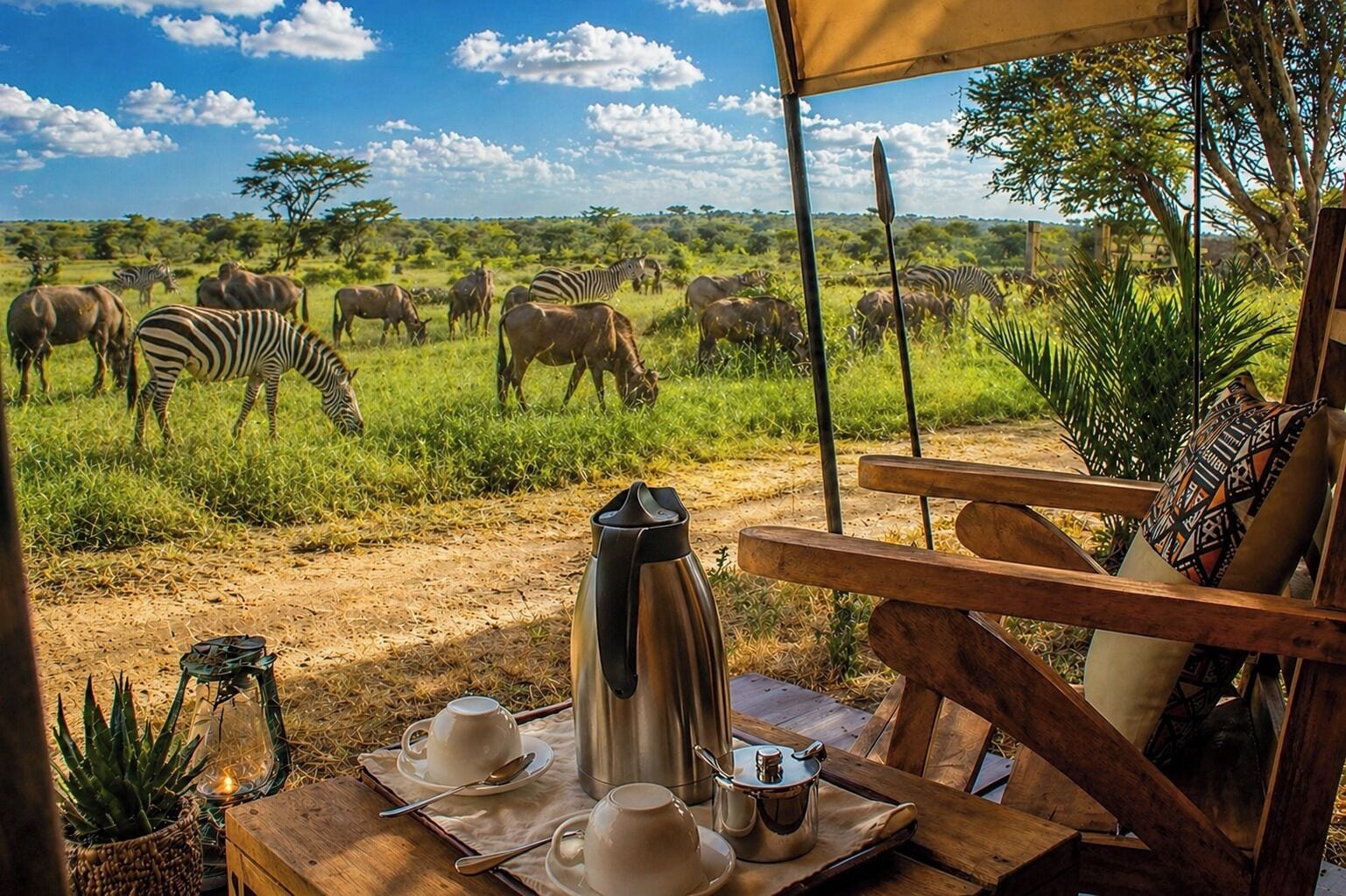 Deluxe Double Room, Garden View | Outdoor dining