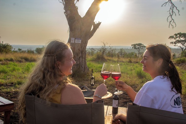 Uitzicht vanuit accommodatie