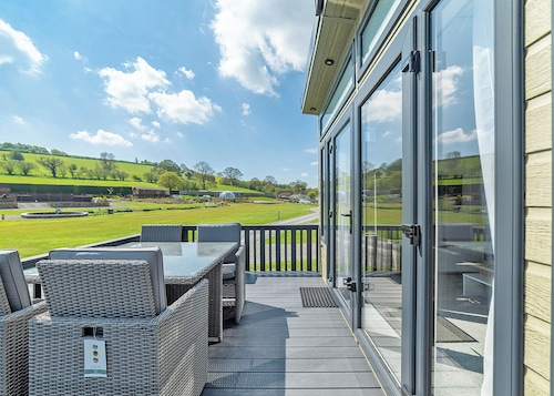 Modern two-bedroom lodge, perfect for couples or families.