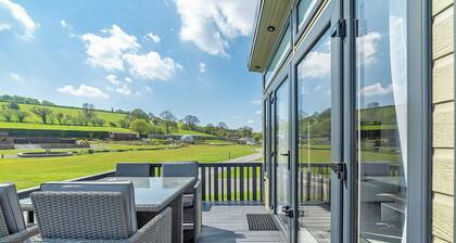 Modern two-bedroom lodge, perfect for couples or families.