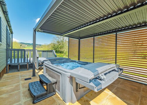 Modern two-bedroom lodge, perfect for couples or families.