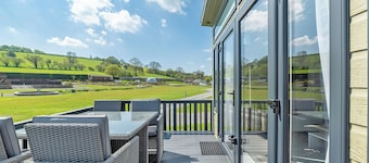 Modern two-bedroom lodge, perfect for couples or families.