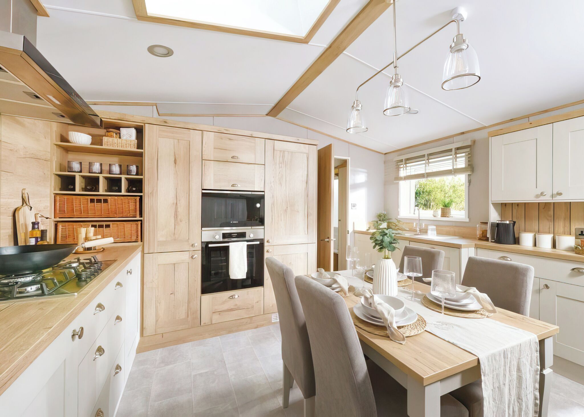 Fridge, oven, stovetop, toaster