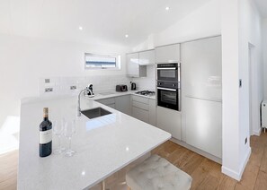 Private kitchen - Executive Lodge with Hot Tub (Monkton, Nr Ramsgate)