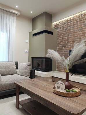 Living area - Gaia- A luxurious contemporary villa in a peaceful location (Giannouli)