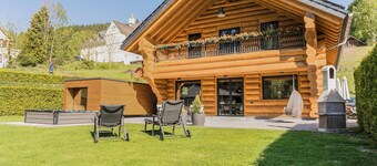 Vacation log cabin Black Forest 4 - Luxury chalet with sauna & whirlpool on the Feldberg