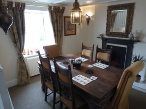 Dining - TRELAKE COTTAGE, pet friendly, with open fire in Tintagel (Tintagel)