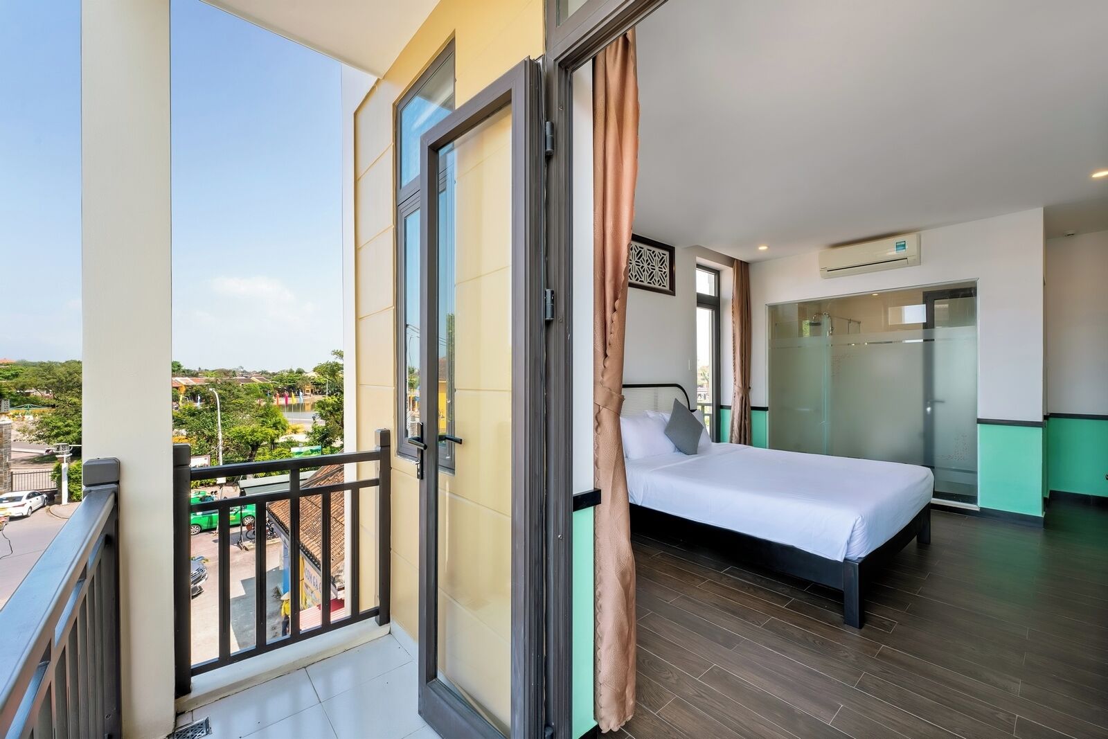 Habitación Deluxe doble, vistas a la ciudad | Balcón