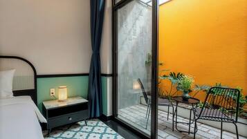 Chambre Premium Double ou avec lits jumeaux, vue jardin