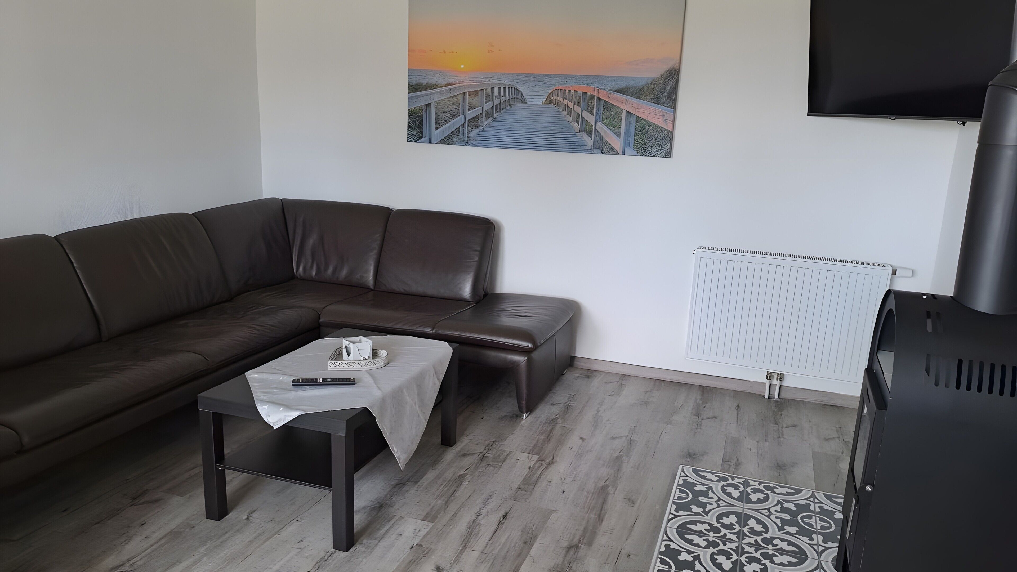 Fernseher, Kamin