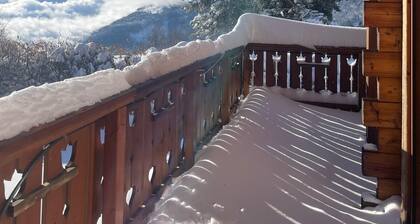 Chalet Sapinette 10 pers, Aravis view 180°, 5 min from the slopes