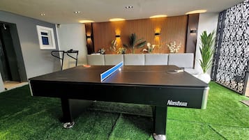 Economy Apartment, Balcony, City View | Game room