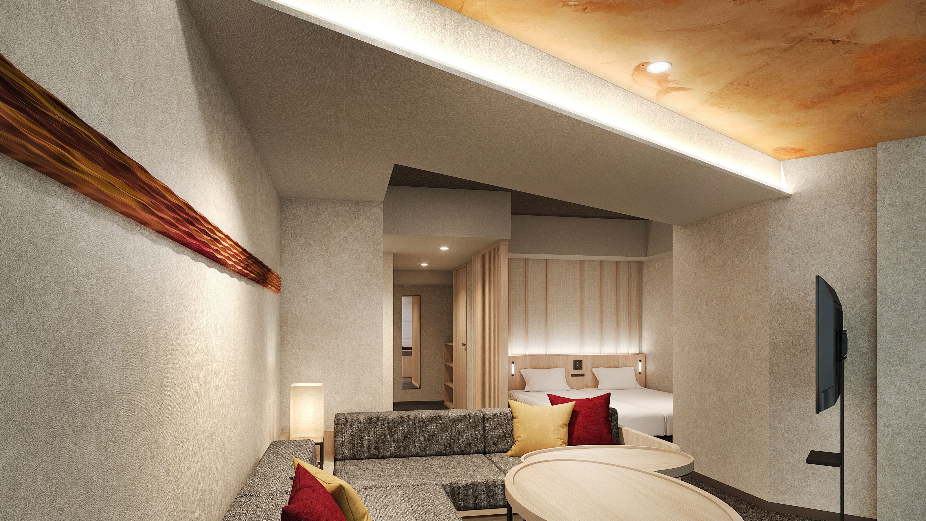 Zimmer, Nichtraucher (Moderate 4 Beds B) | Kostenloses WLAN, Bettwäsche