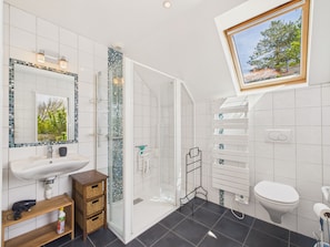 Shower, hair dryer