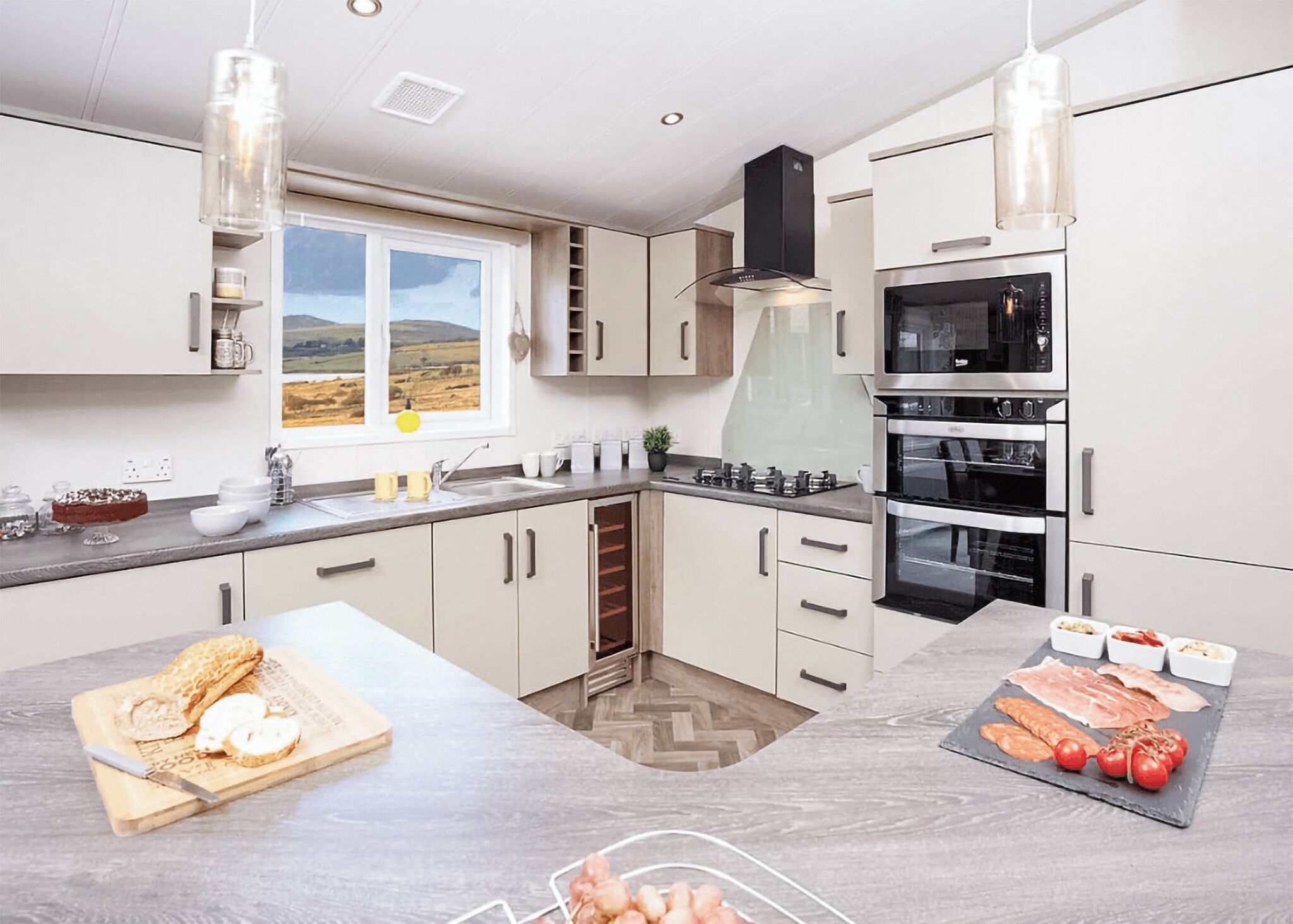Fridge, oven, stovetop, toaster