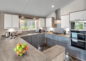 Fridge, oven, stovetop, toaster